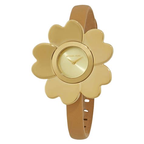 michael kors gold flower watch